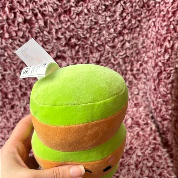 Squishmallows Mini Hermine the Pancake - Orange and Green - Picture 4 of 4